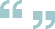 light blue quotation marks icon